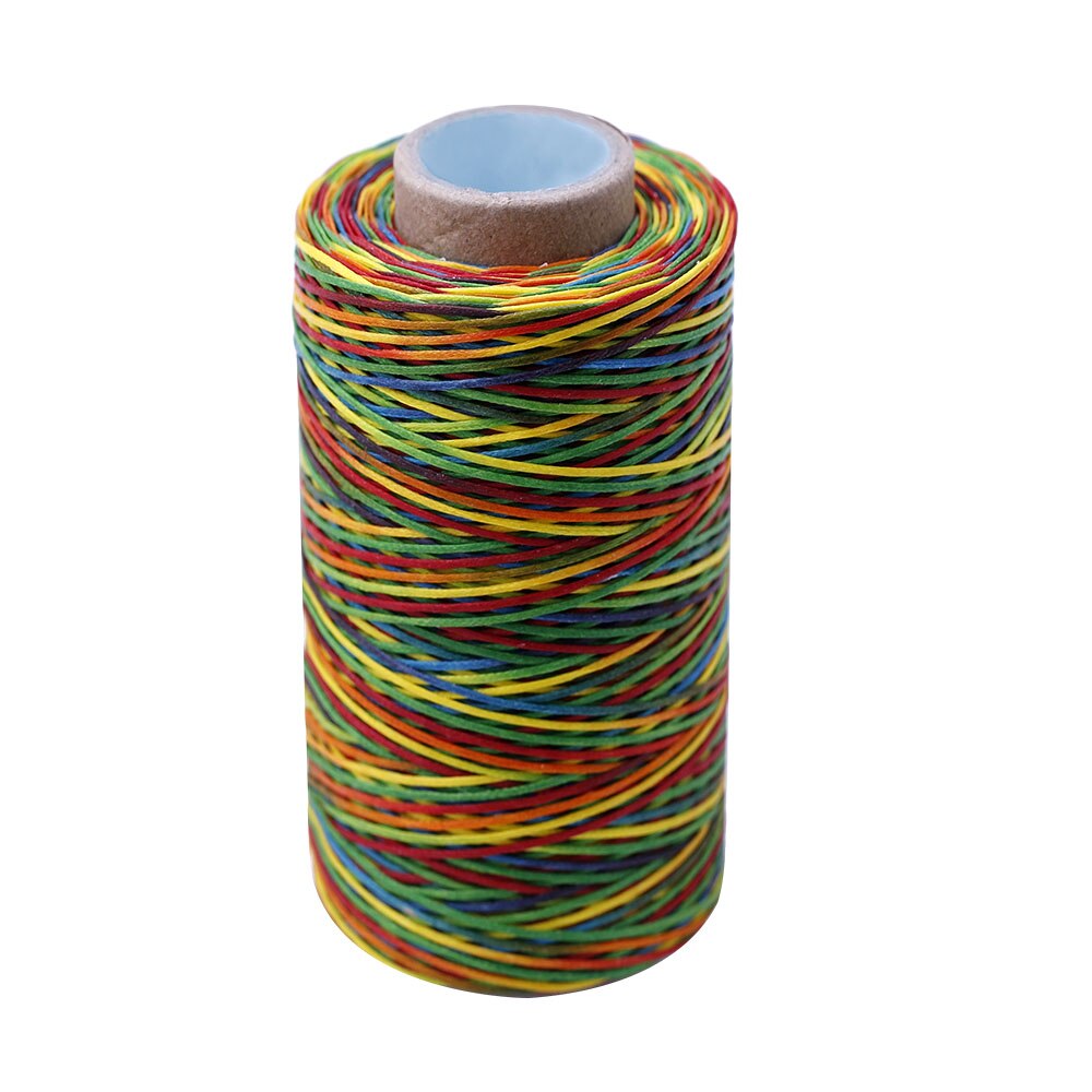 LMDZ 150D 250M Leather Craft Sewing Waxed Thread Heavy Duty Waxed Coarse Whipping Thread 1mm Leather Hand Stitching Multi Color