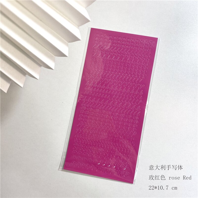 Koreaanse Ins Bronzing Brief Aantal Deco Stickers Diy Idol Kaart Album Scrapbooking Dagboek Gelukkig Plan Esthetische Sticker Briefpapier