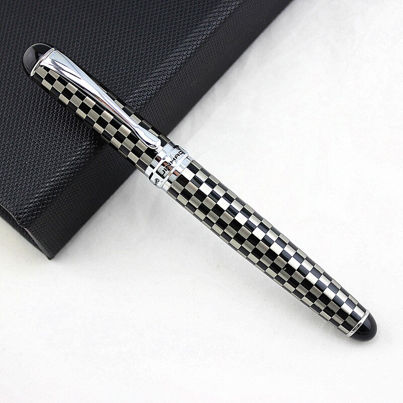 Jinhao – stylo plume de luxe X750, 18kgp, pointe moyenne, noir ,: Rouge / F