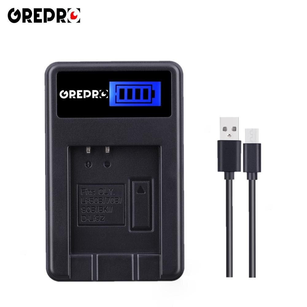 Batterie 3x D-Li92 Li-50B D Li92 Li50B + chargeur Li 50B pour OLYMPUS SP 810 800UZ u6010 u9010 SZ14 SZ16 D755 SZ30 SZ20, Li 70B 90B: 1x Charger