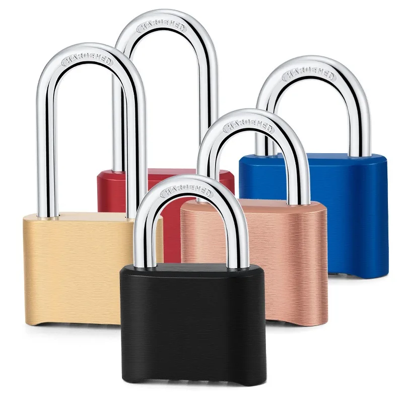 4-Digit Number Combination Padlock Waterproof Strong Hardened Suitable for Indoor Outdoor Fence Door Sturdy Password Code Locks