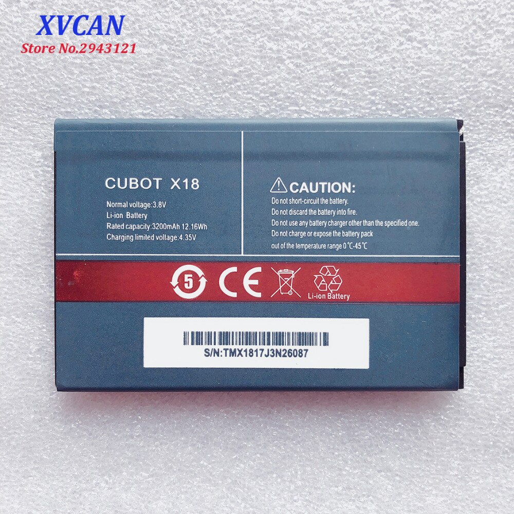 CUBOT X18 Original Batterie 3200mAh Li-Ion Ersatz für CUBOT X 18 Clever Telefon Bateria batterie Baterij in Lagerbier