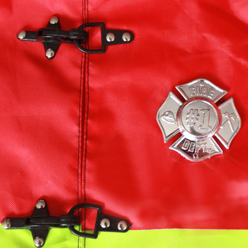 6 stks/set Fire Chief Kostuum Rollenspel Costume Dress-Up Set jongen Fire kleding