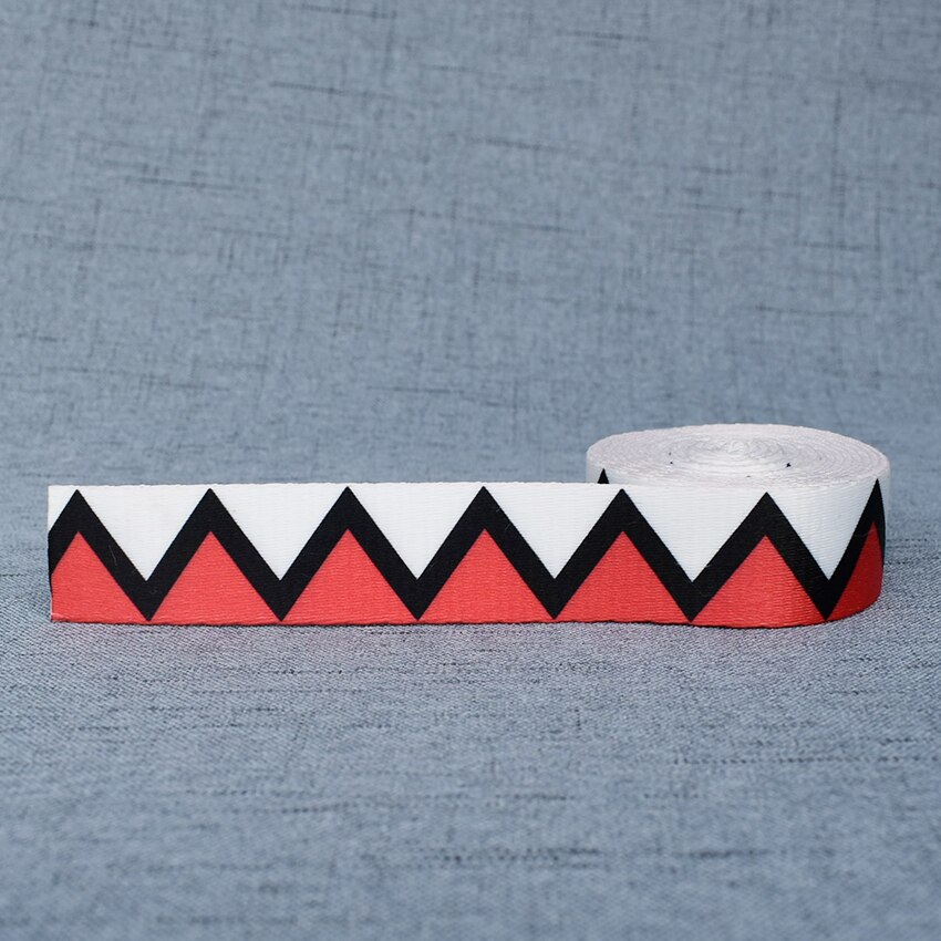 Ruban de sangle 5 Yards de largeur 25mm, sangles en corde pour chien, collier pour animaux domestiques, harnais, sac à dos, Textile, vêtements, accessoire: Red