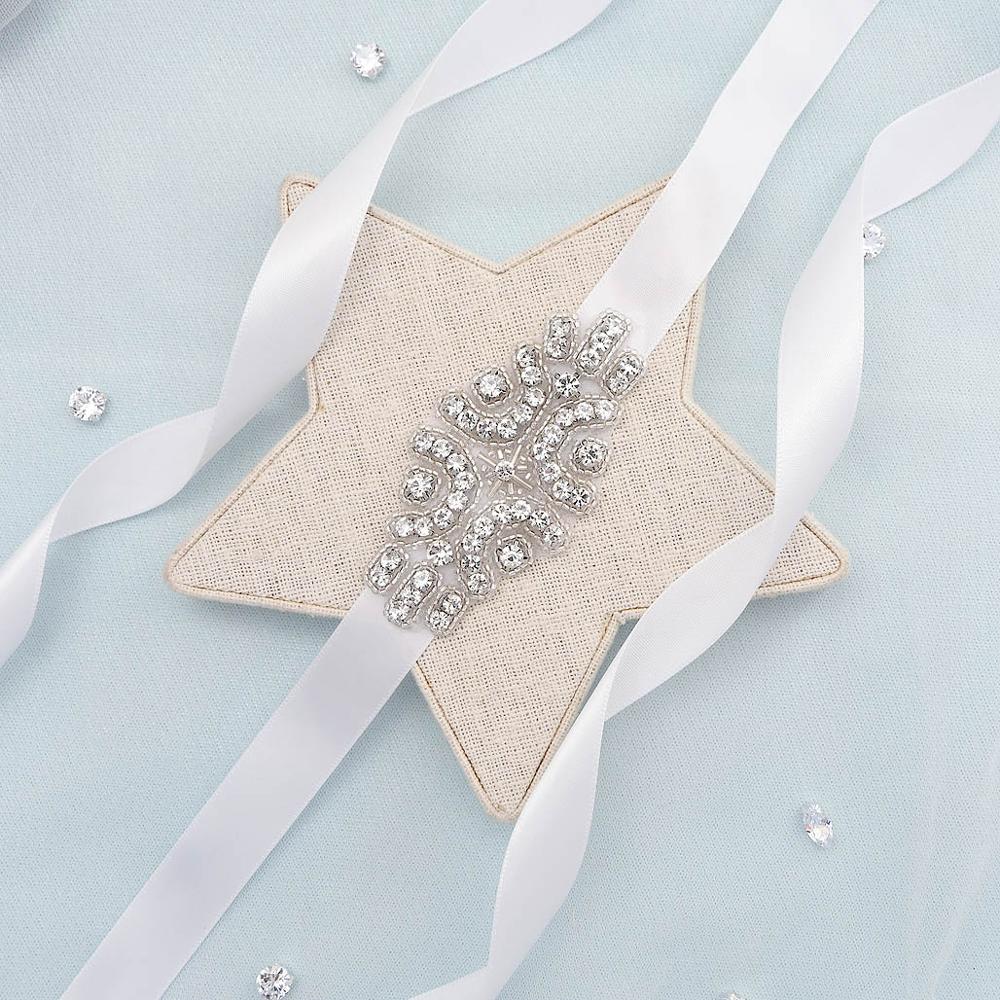 TRiXY S03 Rhinestone Belts Wedding Belt Brides Dresses for Wedding Dress Diamond Belt Skinny Waist Beads Wedding Accessories