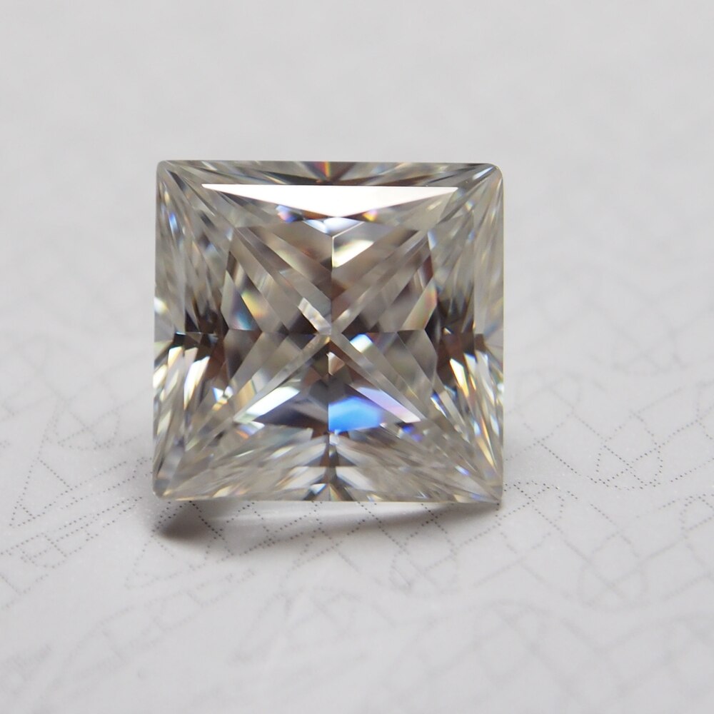 4*4mm Princess Cut VVS Moissanite Moissanite Stone Loose Moissanite Diamond 0.37 carat for Ring making