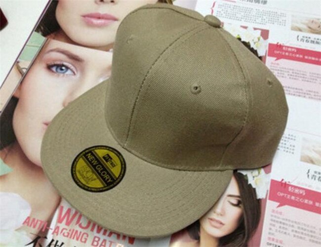 Gorras de béisbol de lona de verano y primavera para hombres y mujeres adultas, gorras de Hip Hop con visera plana y visera plana, gorras de baile callejero para chicos y chicas y adolescentes: Khaki