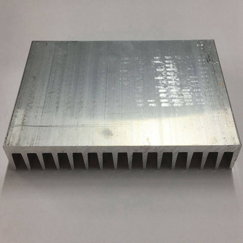 -Silver Tone Aluminium Radiator Heatsink Heat Sink 100X110X20mm