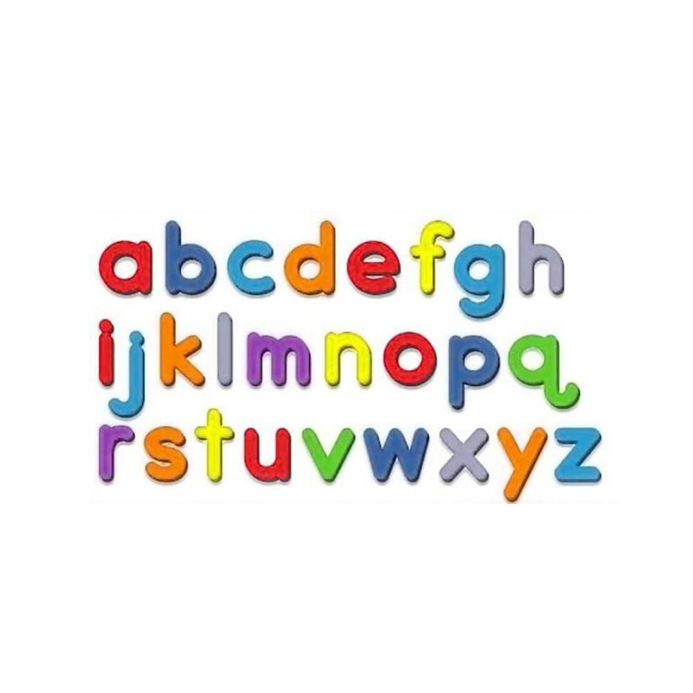 10/26 Pcs Magnetic Letters Uppercase Lowercase Foam Alphabet ABC Magnets for Fridge Refrigerator Educational Toys Set: 26 Lower letters