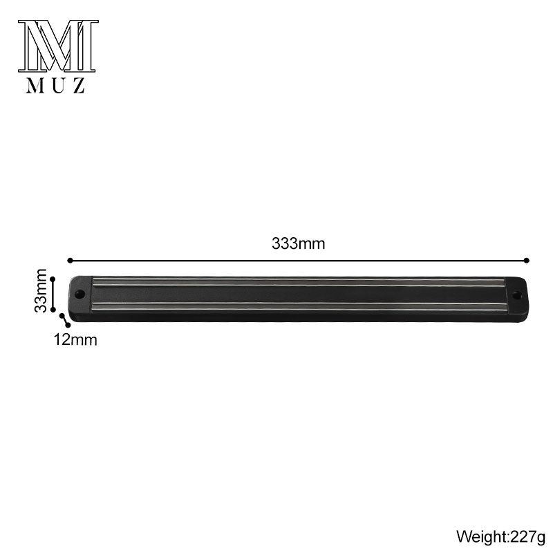 18 tommer 45cm magnetisk knivholder lengde magnet veggfeste knivstativ rustfritt stål 304 magnet kniver blokk kjøkkenkniv verktøy: 13 tommer