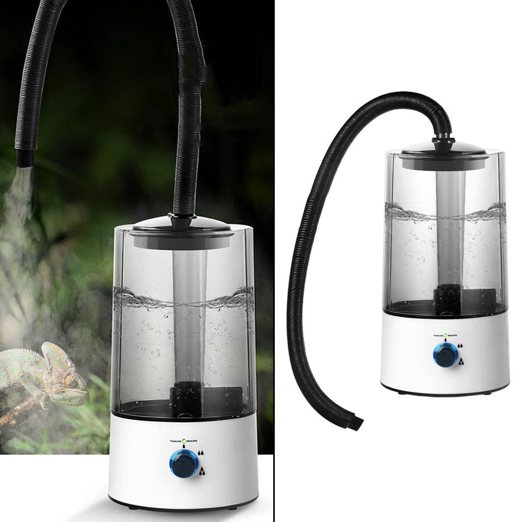 Terrarium Nebel Reptil Luftbefeuchter Haustier Kasten Befeuchtung Zerstäuber Wasser Panzer Nebel Maschine Spritzgerät für Schlange Schildkröte Schildkröte UK Stecker