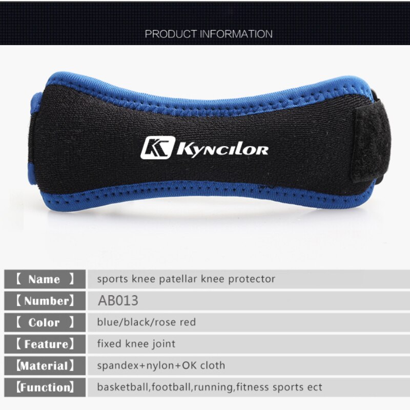 1PCS Adjustable Knee Patellar Tendon Support Strap Band Knee Support Brace Pads for Running basketball Outdoor Sport