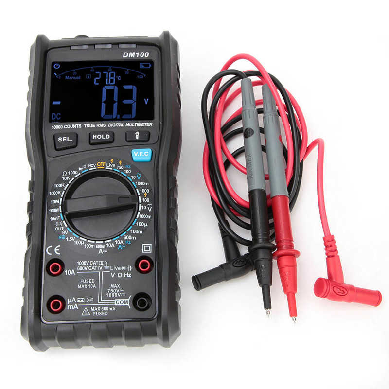 DM100 Multimeter Digital High-precision Intelligent AC/DC Voltage Current Frequency Tester