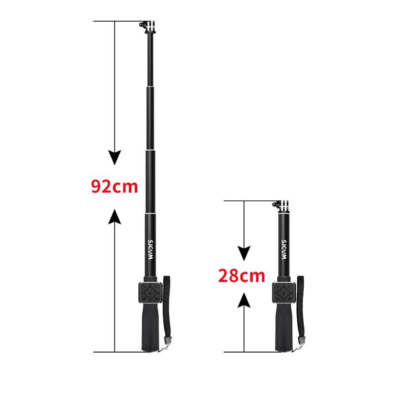 SJCAM Fernbedienung Selfie Stock Einbeinstativ Aluminium Für SJCAM M20 SJ6 SJ7 Stern SJ8Profi SJ8Plus SJ10 Profi SJ10X C200 Aktion kamera