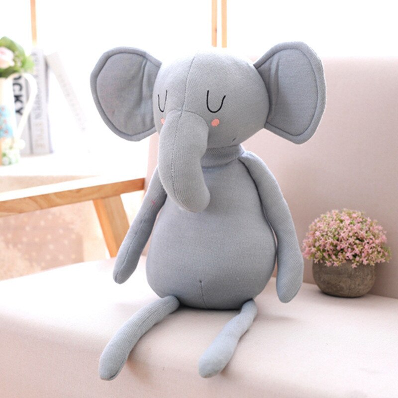 Plüsch Elefant Kaninchen Kissen Spielzeug Neugeborenen Baby Nette Weiche Bär Sterne Baby Schlafzimmer Dekor Krippe Für Baby Bett