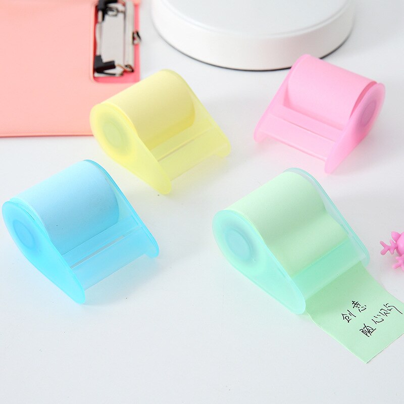 Memo Tape En Dispenser Lage Tack Tape Papier Sticker Voor Diy Craft Kaarten Stansmessen Maken Leverancier