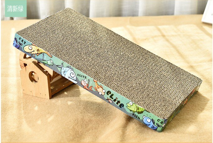 Kat Kitten Scratcher Krassen Bed Pad Board Speelgoed Mat Voor Pet Katten Game Slijpen Nagels Duurzaam Gegolfd Papier Protector: A1
