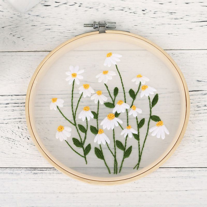 Planten Bloemen Borduurwerk Diy Garen Borduren Met Hoepel Schuur Naaien Kit Kruissteek Ambachten Hand-Gestikt Decor Europese stijl