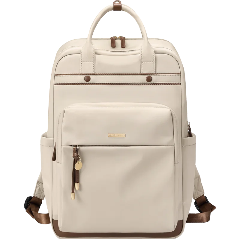 GOLF Backpacks for Women Business Trips Bag Fit 15.6 Inch Laptop Oxford Travel Commuting Backpack Bags with Handle: Khaki