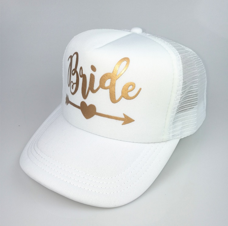 C &amp; Fung Bruid Stam Snapback Hoed Bruid om golden Arrow hoeden Meisjes bruiloft Strand vrijgezellenfeest gunsten trucker Hoed Cap