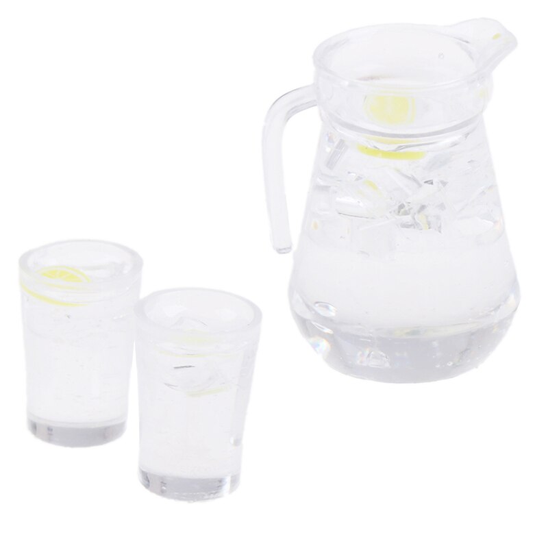 3 Stk/set Simulatie Mini Sapkan Cup Set Melk Drinken Model Speelgoed Voor Poppenhuis Decoratie 1/12 Poppenhuis Meubels Accessoires