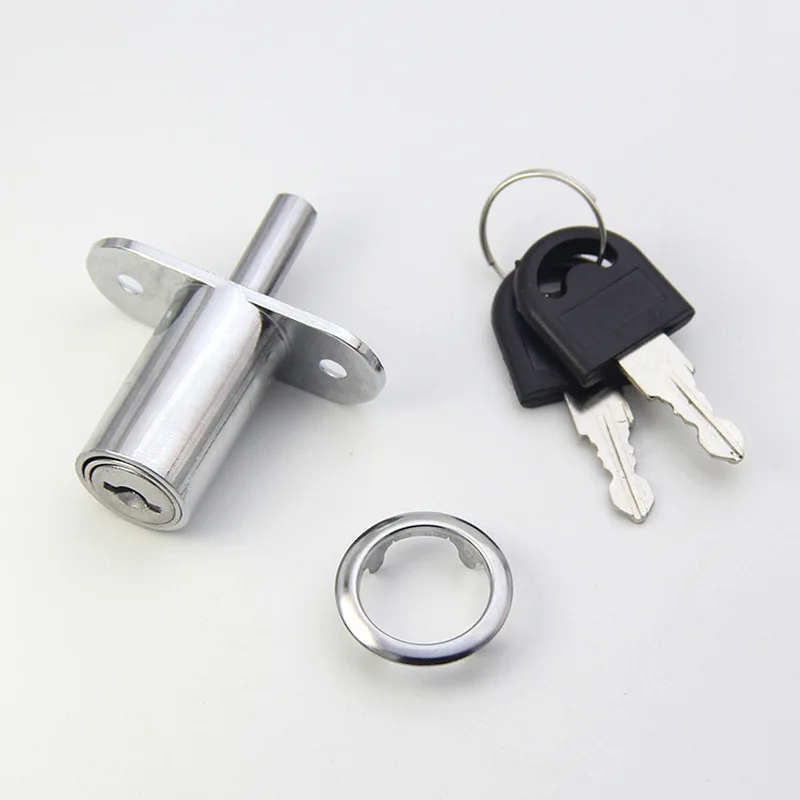 Nyttige kam sylinderlåser 23/32mm tunge dørbolt låsen tre skap garderobe skyvedør med nøkkel legering møbler maskinvare