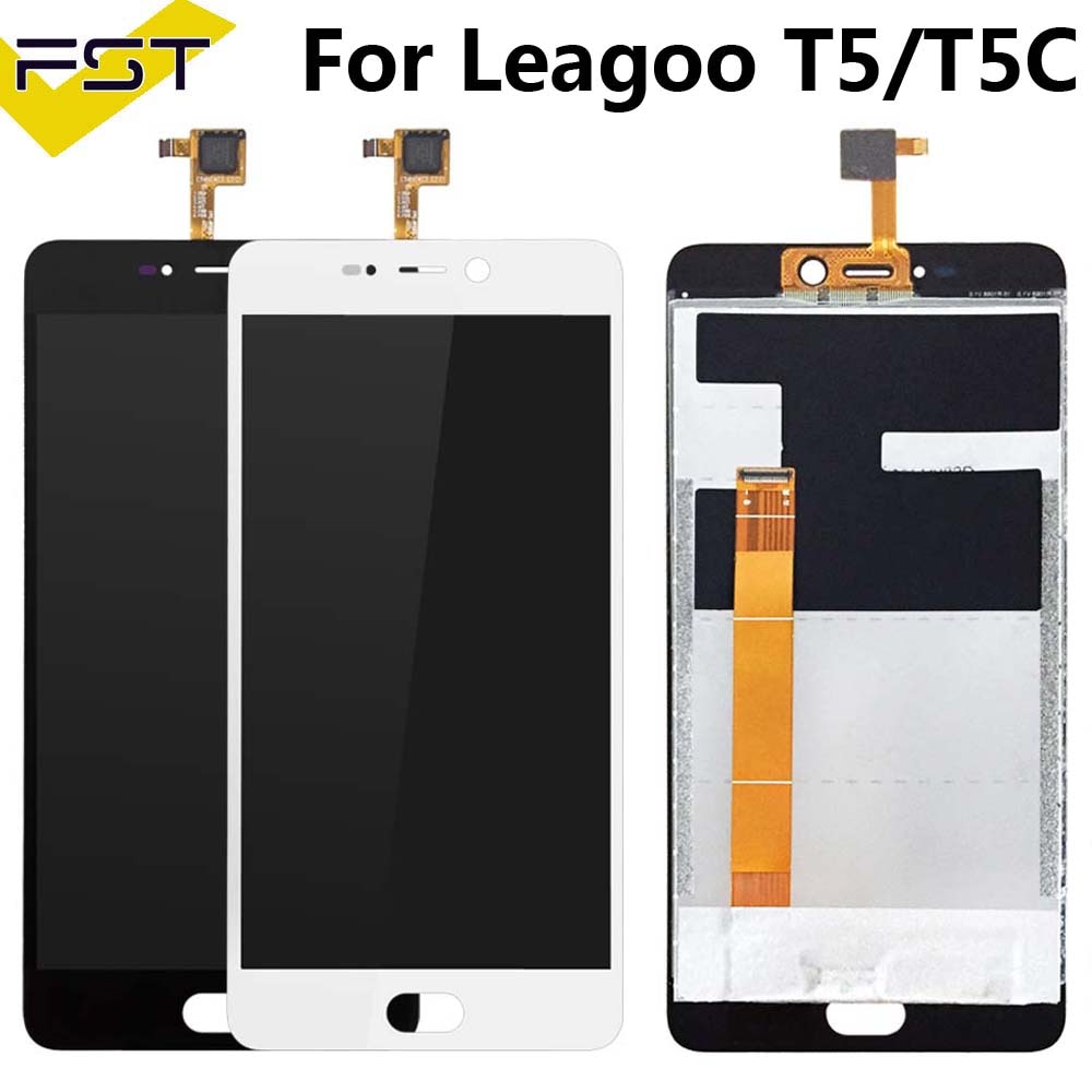 Black/White For LEAGOO T5 T5C LCD Display And Touch Screen 5.5"Assembly Phone Accessories For LEAGOO T5 Repair Part +Tools
