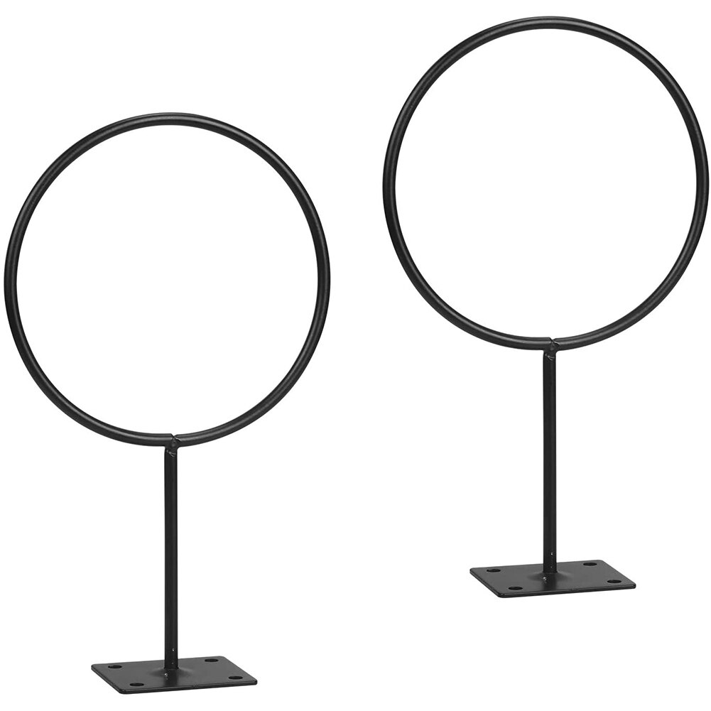 2pcs Wall-mounted Basketball Rack Iron Wall Mount Display Bracket Ball Holder for Soccer Football Volleyball Basketball Etc: Black