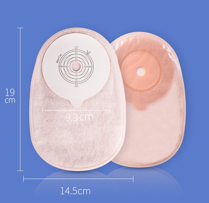10pcs/lot; Economical Drain Valve Colostomy Bags for Adults; Onepiece
