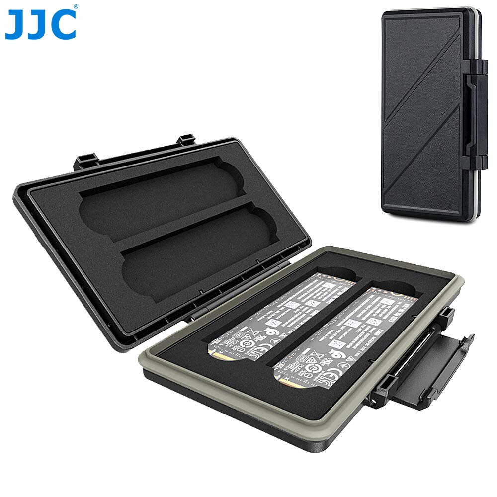 Jjc 4-Slot Waterdichte M2 2280 Ssd Storage Case Houder Voor M.2 2280 Solid State Drive Anti-Statische