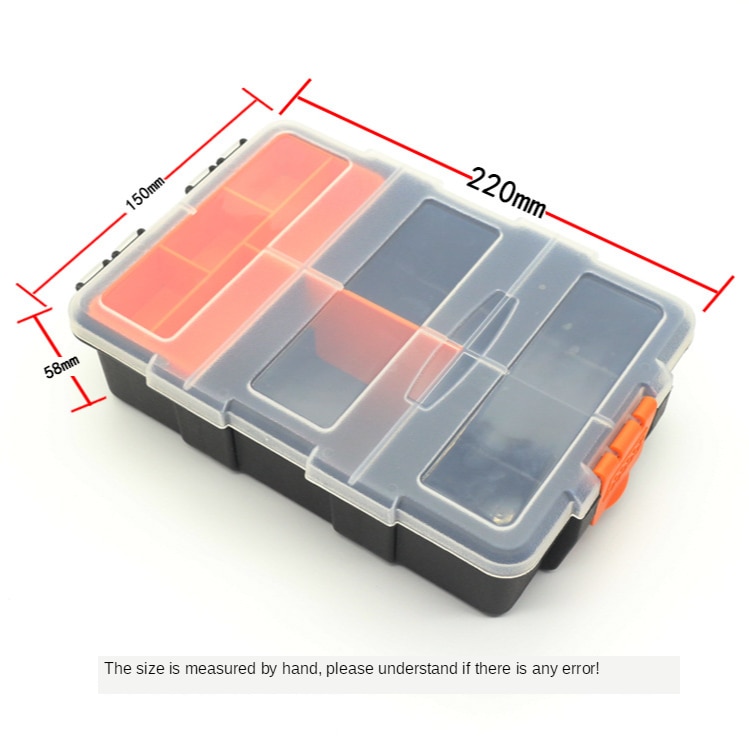 Frosted plastic parts Box hardware parts box household classification screw box packaging box tools parts box fish bait box