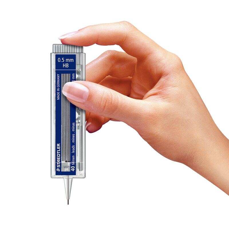 1 putki saksa staedtler 255 2b/hb 0.5mm 0.7mm mekaaninen kynätäyttö 40 johtoa per putki sopii kaikille tyypeille