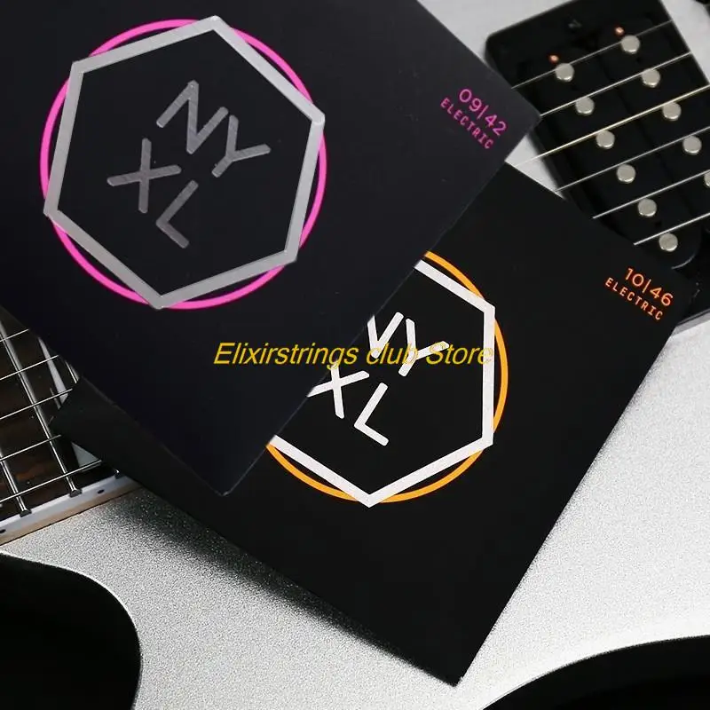 6 PCS Carbon Steel Nickel Core Wound Electric String Musician's First Choice Rich Timbre Feel Moderate For 6-String Guitar