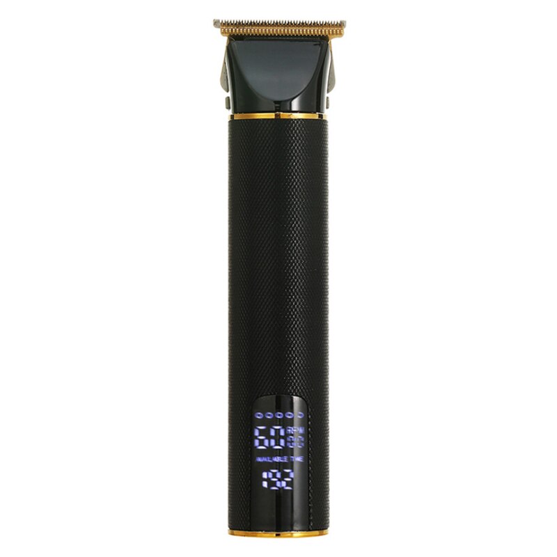 LED salon series rechargable hair trimmer finishing hair clipper electric haircut beard trimer with precision blade