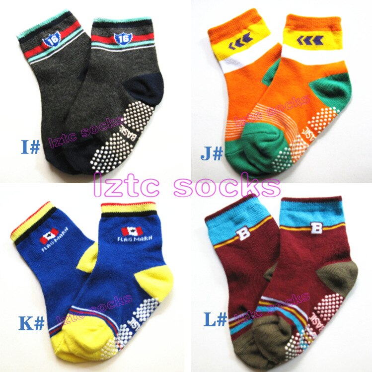 12 paar anyongzu Baby-jungen-baumwollsocken mit tiermotiven #39 kindersocken mit Gel-antirutsch-sohle, 1-3 jahre alt