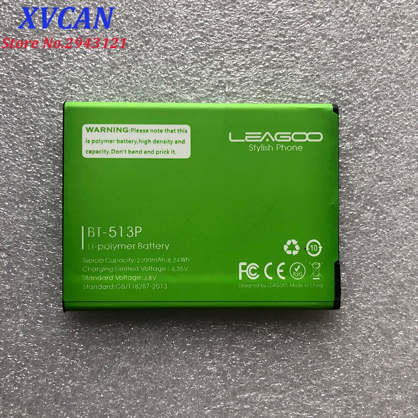100% Originele Leagoo M5 Batterij 2300Mah BT-513P Backup Batterij Vervanging Voor Leagoo M5 BT513P Smart Telefoon
