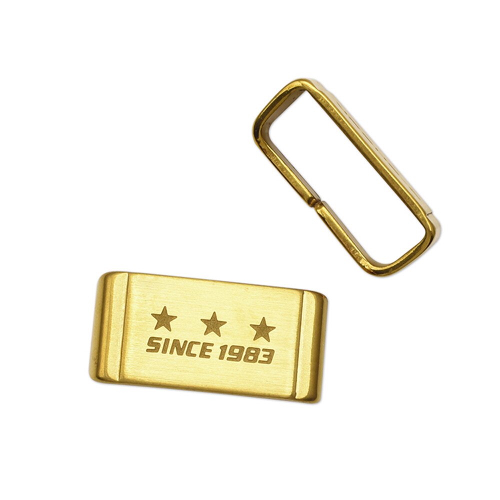 18mm 20mm 22mm 24mm Bracelet En Métal Boucle Boucle Cerceau Support Fermoir Anneau Lunette Accessoires pour GA-110 GD-100 DW-5600 GG-1000: Gold 3 stars / 18mm