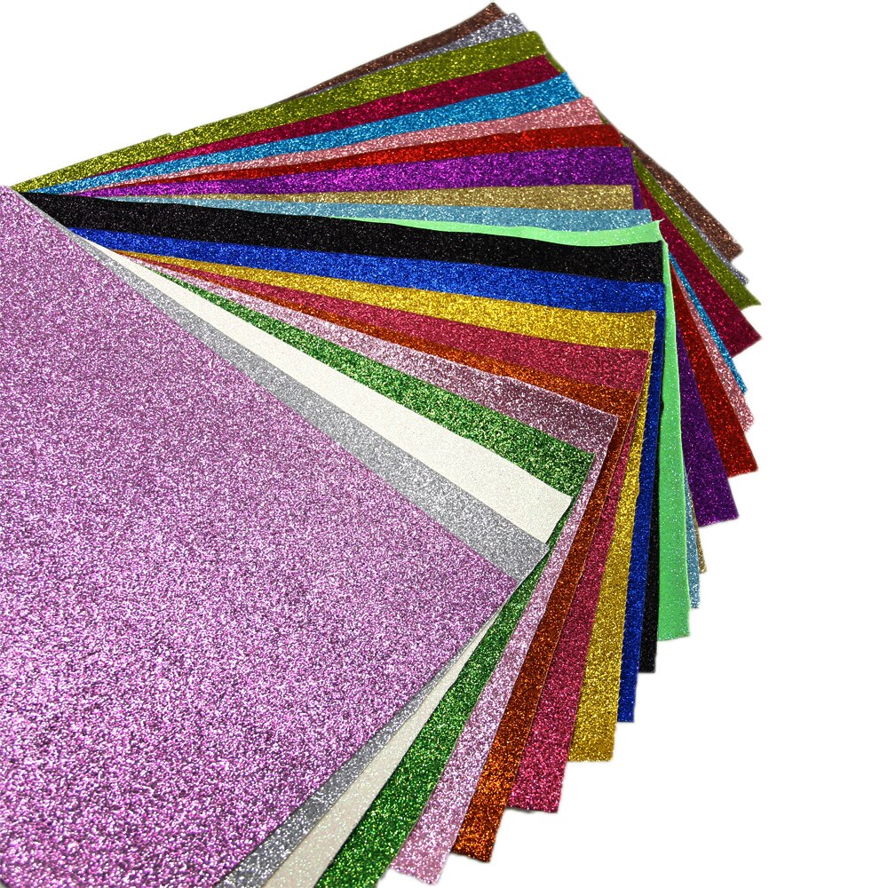 30*140cm ensfarget fint glitter i kunstig skinn stoffark, håndlagde materialer til veske sko telefonveske ,1 yc 4391