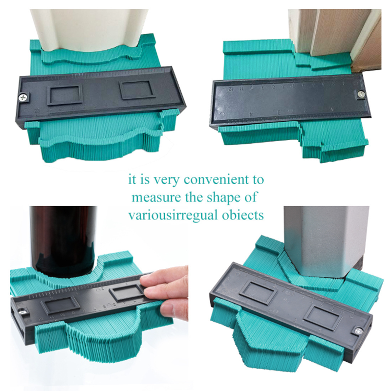 5/10/20 inchContour gauge Irregular contour of arc ruler Measuring tool ABS Gauge Duplicator Joinery tool