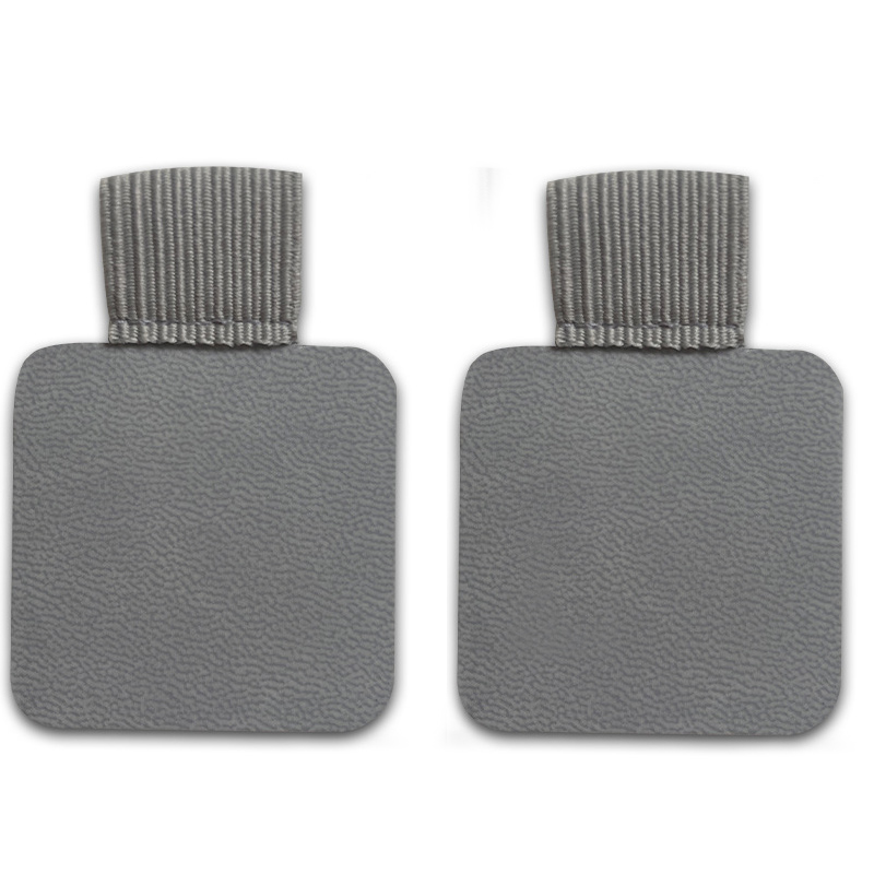Porte-crayon en cuir PU auto-adhésif, 2 pièces, boucle élastique, pince à crayon, organisateur de papeterie pour carnet de notes, Journal planificateurs: 2pcs grey