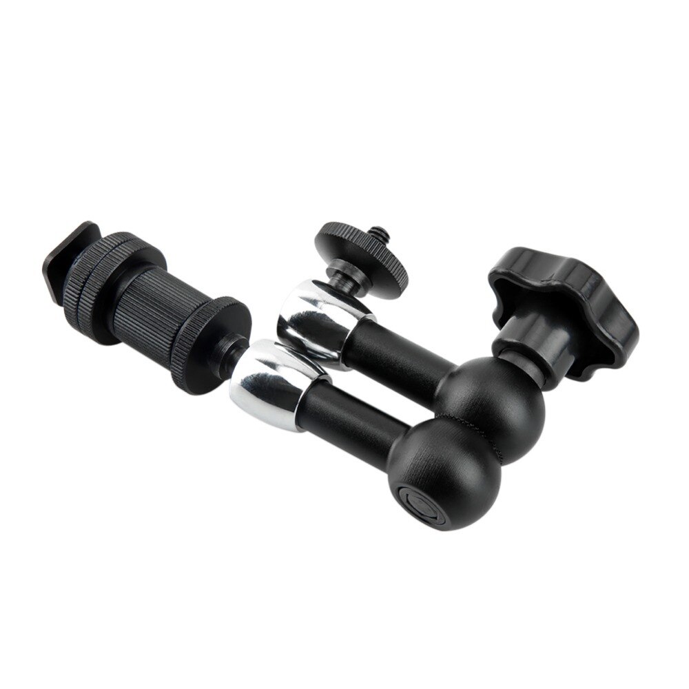 Niceyrig magic arm 1/4 " schroef cold shoe kogelkopbeugel arri rozet monitorbevestiging voor evf zoeker monitor camera rig