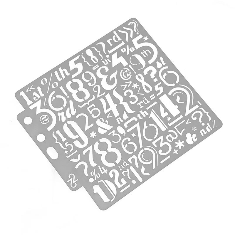 WYSE Number Scapbooking Stencil Cake Decorating Tool DIY Painting Stencils Fondant Pattern Printing Spray Template
