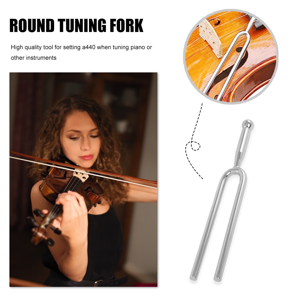 Practical A Tuning Fork Stainless Steel A Tone Tuning Fork Tuner Musical Instrument Accessories for Violin Guitar