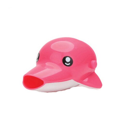Gelukkig Plezier Dieren Kraan Extender Baby Tubs Kids Hand Wassen Badkamer Sink Mode En Handige Mooie Cartoon: Red dolphin