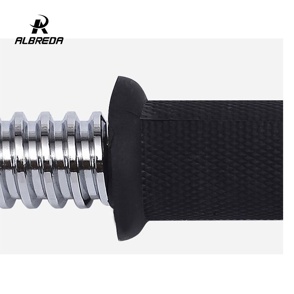 ALBREDA-Barra de pesas de 35/40/45CM, mancuerna de galvanoplastia, barra recta para gimnasio, levantamiento de pesas, entrenamiento deportivo