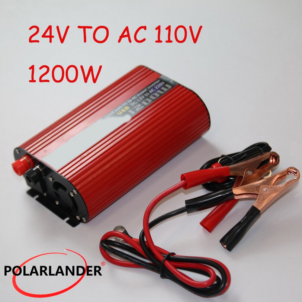 DC 12V to AC 220V/ Converter Dual USB 1200W DC 12V to AC 110V/ DC 24V to AC 220V/ Charger Power Inverter DC 24V to AC 110V/