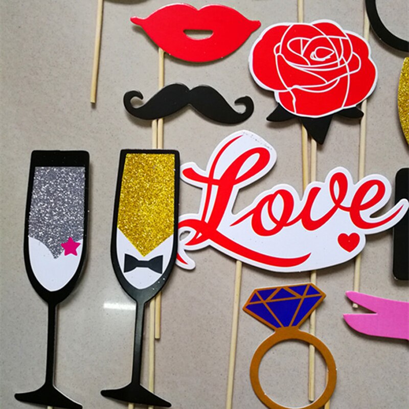 31 pcs/lot funny bird bride DIY photo booth props birthday party wedding decoration mask party event supplies photobooth