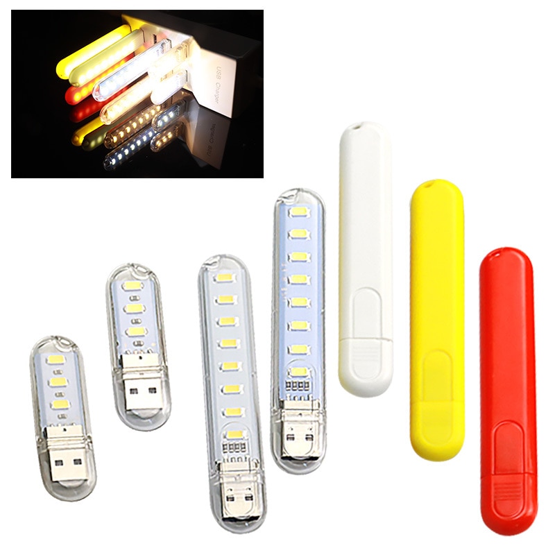 USB LED Books Flashlight Power Bank Powered Book Light 5V Portable Night Lights USB LED Book Lights 3LEDs 8LEDs SMD 5630 5730