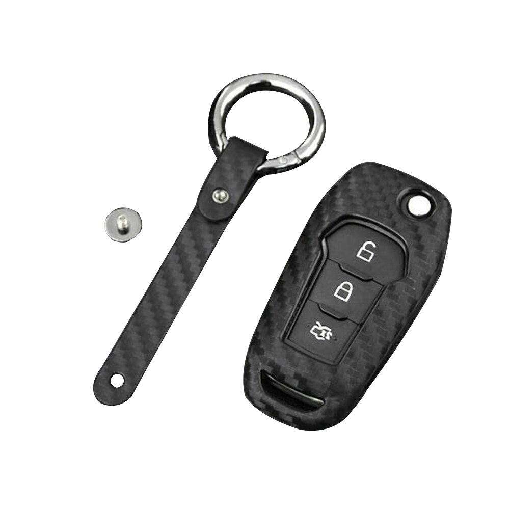 Key Fob Case Carbon Fiber Replace Cover For Ford Mondeo Ranger Explorer Car Key Protector Case Buffway Car Key Case
