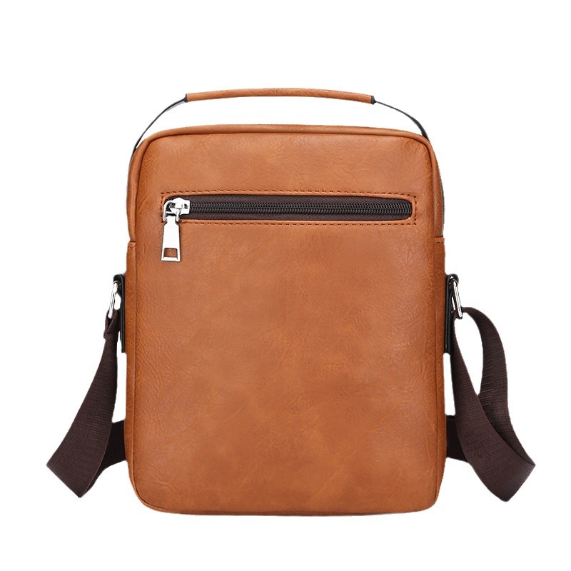 Luxe Heren Tas Vintage Schoudertas Voor Heren Lederen Messenger Bag Casual Crossbody Tas Heren Kleine Zakelijke Handtas